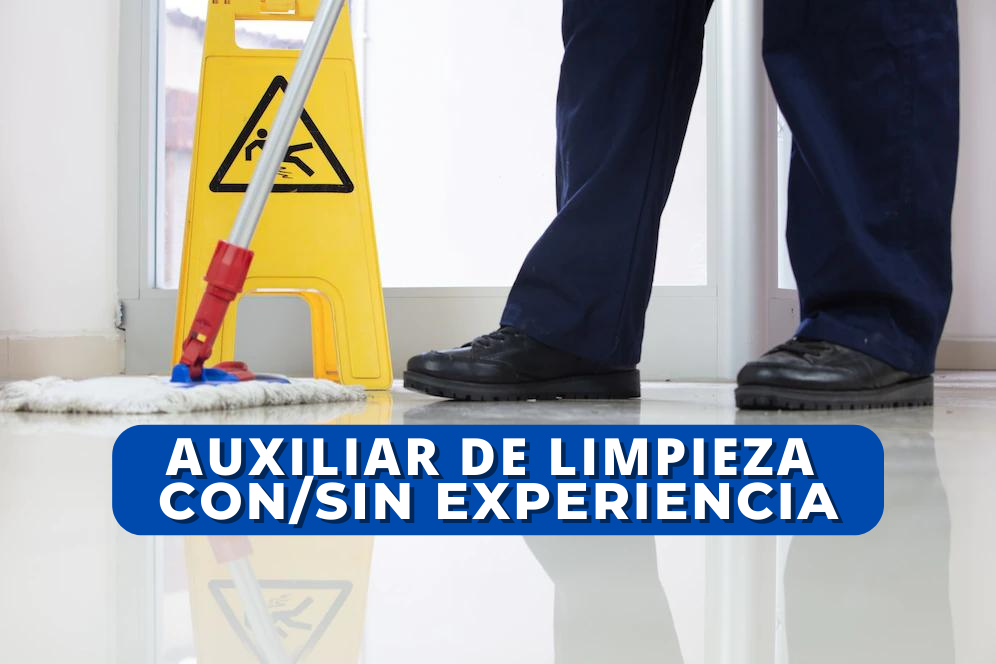 Auxiliar de limpieza, limpieza, empleo limpiando
